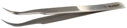 Пинцет ЗУБР д/электроники и точной механики, нерж. сталь, антимагнит, изогнутый, заостренные губки, 110мм 22211-3-110 купить в Когалыме
