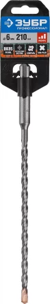 Бур ЗУБР "ПРОФЕССИОНАЛ" по бетону, хвостовик "SDS-Plus", самоцентрирующий наконечник, спиральS4, 6x210мм 29314-210-06_z01 купить в Когалыме