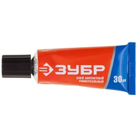 Клей ЗУБР контактный универсальный, в тубе, 30 мл 41924 купить в Когалыме