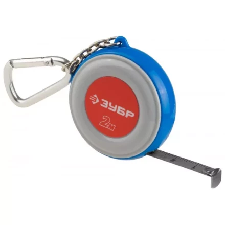 Рулетка ЗУБР "МАСТЕР", компактная, двухцветный корпус, с кольцом для ключей, 2мх9мм 34145-02 купить в Когалыме