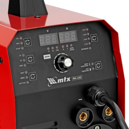Аппарат инвертор. полуавтомат. cварки MTX MIG-220S 94304, 220A, ПВ 60%, катушка 5 кг купить в Когалыме
