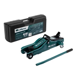 Домкрат гидравлический подкатной Сибртех 50831, 2 т, 85-330 мм, низкий подхват, в пласт. кейсе