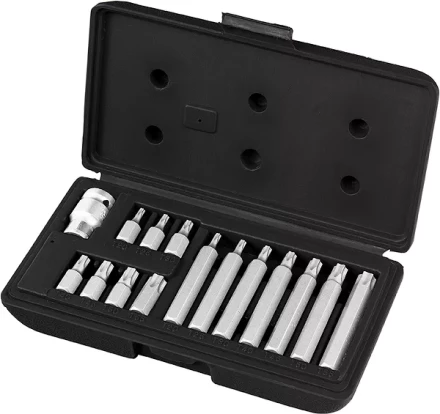 Набор бит TORX, хвостовик-шестигранник, 10 мм, CrV, 15 предм  STELS 11315 купить в Когалыме