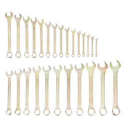 Набор ключей комбинированный 6-32 мм Сибртех 15445, 26 шт, желтый цинк