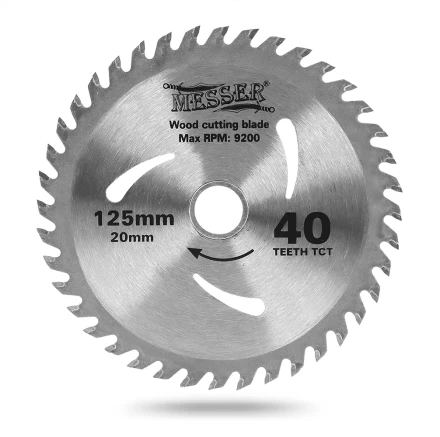 MESSER ТСТ диск по дереву 125Х20Х40Т мах 9200 об/мин купить в Когалыме