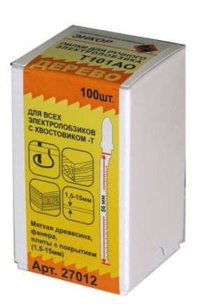 Пилка для электролобзика T101 AO HCS 1шт/100 Энкор 27012 купить в Когалыме