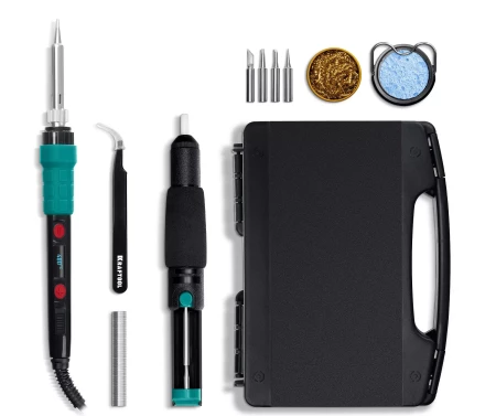 KRAFTOOL KS-15, 14-в-1 цифровая мини-паяльная станция, 90-480°С, 145 Вт, в кейсе 55346 купить в Когалыме