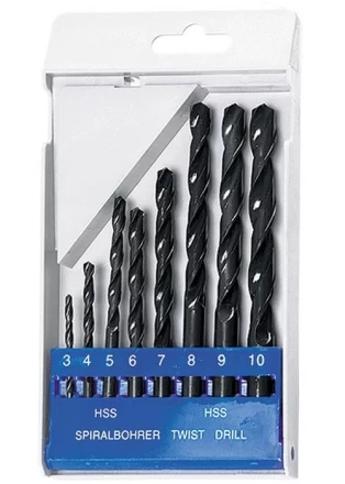 Набор сверл по металлу 3-10 мм (через 1 мм) HSS 8шт цилиндрический хвостовик SPARTA 723205 купить в Когалыме