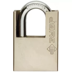 Замок навесной ЗУБР "серия 223" с защитой дужки, 60мм 4-37223-60