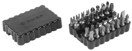 Набор ЗУБР: Биты с магнитным адаптером, хромованадиевая сталь, 33 предмета 26046-H33 купить в Когалыме