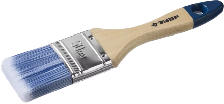 Плоская кисть ЗУБР АКВА 20 мм 3/4? светлая искусственная щетина деревянная ручка для воднодисперсионных и акриловых ЛКМ 4-01007-020 купить в Когалыме