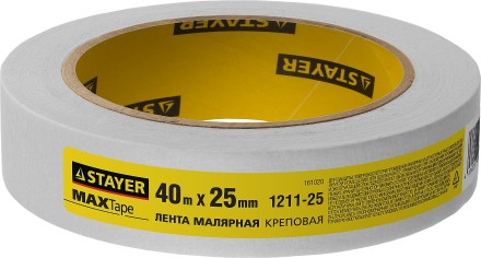 Малярная лента STAYER &quot;MASTER&quot;, креповая, 25мм х 40м 1211-25 купить в Когалыме