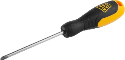Отвертка JCB, хромомолибденовая сталь S2, двухкомпонентная рукоятка, магнитный наконечник, PZ №1х100мм JSD008 купить в Когалыме