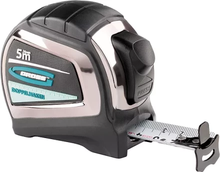 Рулетка "Doppelhaken" 5 м x 19 мм двухсторонний зацеп нейлон двуст. шкала автоматич  GROSS 31123 купить в Когалыме