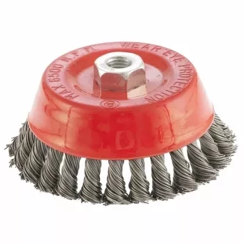 Щетка для УШМ, 125 мм, М14, "чашка", крученая проволока 0,8 мм  MTX 74625 купить в Когалыме