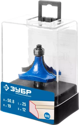 ЗУБР 50.8 x 25 мм, радиус 19 мм, фреза кромочная калевочная №1, Профессионал (28701-50.8) купить в Когалыме