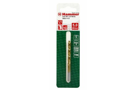 Сверло по металлу HAMMER Ф5х86мм (DR MT 5,0мм*86/52мм) купить в Когалыме
