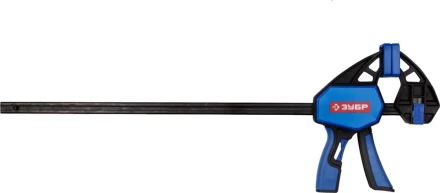 Струбцина ЗУБР"ПРОФЕССИОНАЛ"ручная пистолетная, корпус нейлон,армир фиберглассом,двухкомп ручки,метал рейка,450/645мм,150кгс 32243-45 купить в Когалыме