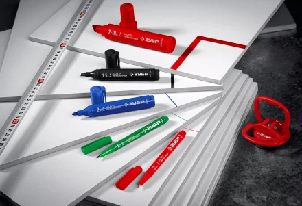 ЗУБР МП-300 красный, 2 мм перманентный маркер (06322-3) купить в Когалыме