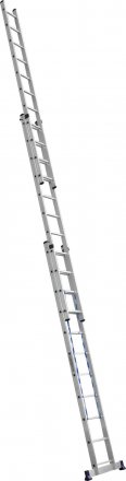 Лестница СИБИН универсальная, трехсекционная со стабилизатором, 11 ступеней 38833-11 купить в Когалыме