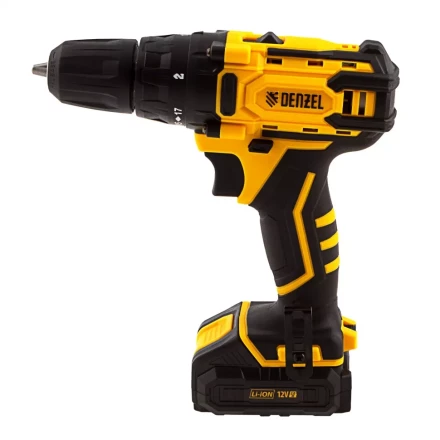 Дрель-шуруповерт аккумуляторная CDL-12-01CB, Li-Ion, 12 В, 1 акк.// Denzel 26104 купить в Когалыме