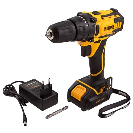 Дрель-шуруповерт аккумуляторная CDL-12-01CB, Li-Ion, 12 В, 1 акк.// Denzel 26104 купить в Когалыме