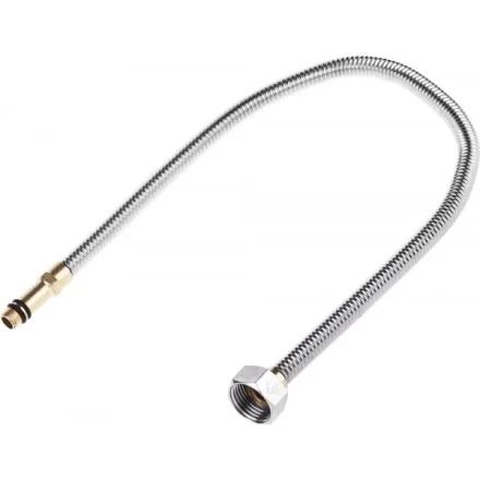 Подводка ЗУБР "ЭКСПЕРТ" сильфонная из нержавеющей стали, для смесителя, удлиненная, г/ш (гайка-штуцер), 1/2", 0,5м 51013-050 купить в Когалыме