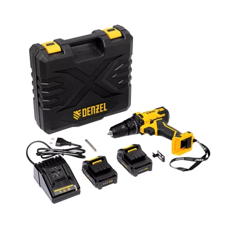 Дрель-шуруповерт аккумуляторная CDL-12-02BM, Li-Ion, 12 В, 2 акк.// Denzel 26105 купить в Когалыме