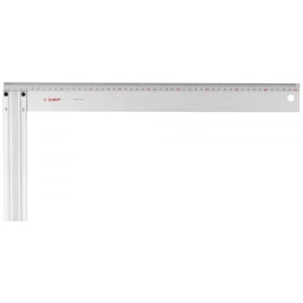 Угольник ЗУБР "ЭКСПЕРТ" столярный, жесткое профилированное полотно, усиленная алюминиевая рукоятка, 500мм 34395-50 купить в Когалыме