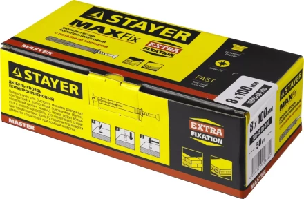 Дюбель-гвоздь полипропиленовый, потайный бортик, 8 x 100 мм, 50 шт, STAYER Master 30645-08-100 30645-08-100 купить в Когалыме