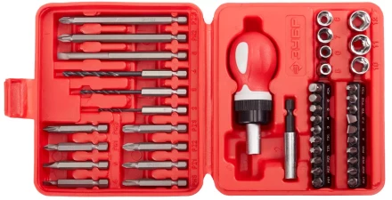 Набор ЗУБР "МАСТЕР" отвертка реверсивная в комплекте с насадками, в боксе, 43 предмета 25420-H43 купить в Когалыме