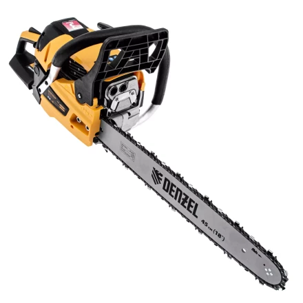 Пила цепная бензиновая Denzel DS-5218, шина 45 см, 52 см3, 3 л.с, шаг 0,325, паз 1,5 мм, 72 звена 95237 купить в Когалыме