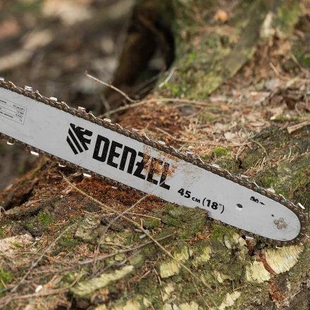 Пила цепная бензиновая Denzel DS-5218, шина 45 см, 52 см3, 3 л.с, шаг 0,325, паз 1,5 мм, 72 звена 95237 купить в Когалыме