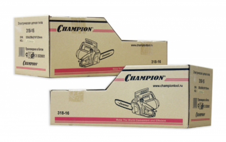 Электропила 318-16 3/8-1,3-57 поперечный двигатель CHAMPION купить в Когалыме