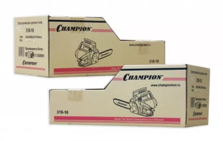 Электропила 318-16 3/8-1,3-57 поперечный двигатель CHAMPION купить в Когалыме