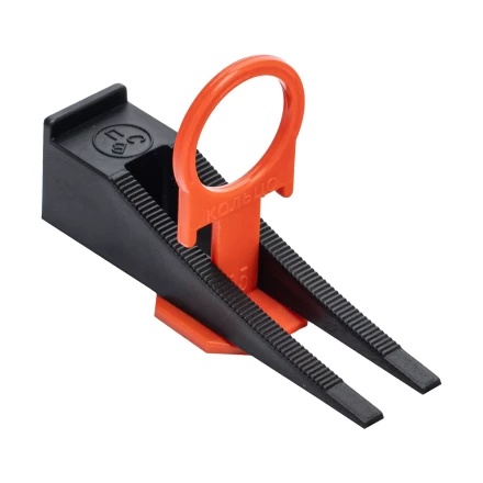 Комплект зажим и клин для системы выравнивания плитки СВП Кольцо, 40/40 шт. в пакете Сибртех 88111 купить в Когалыме