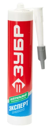 Герметик силиконовый ЗУБР "ЭКСПЕРТ" прозрачный, нейтральный, 280мл 41237-2 купить в Когалыме
