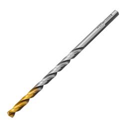 Сверло спиральное по металлу Denzel 6,5 х 148 мм, Р6М5, Golden Tip, удлиненное, 718257