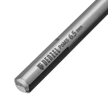 Сверло спиральное по металлу Denzel 6,5 х 148 мм, Р6М5, Golden Tip, удлиненное, 718257 купить в Когалыме