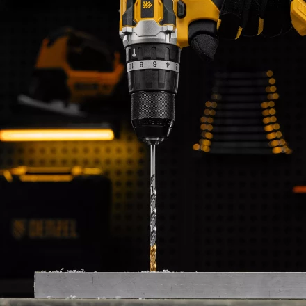 Сверло спиральное по металлу Denzel 6,5 х 148 мм, Р6М5, Golden Tip, удлиненное, 718257 купить в Когалыме