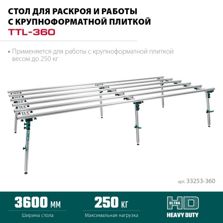 Стол для крупноформатной плитки KRAFTOOL 33253-360 купить в Когалыме
