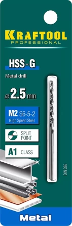 Сверла по металлу HSS-G Оберон 29651-2.5 купить в Когалыме