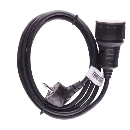 Удлинитель бытовой с заземлением 2 м 1 прорезиненная розетка 16 A серия УХз16 Denzel 95916 купить в Когалыме