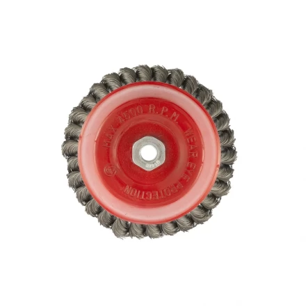 Щетка для УШМ 150 мм М14 "чашка" крученая проволока 0,8 мм MTX 74626 купить в Когалыме