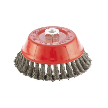 Щетка для УШМ 150 мм М14 "чашка" крученая проволока 0,8 мм MTX 74626 купить в Когалыме