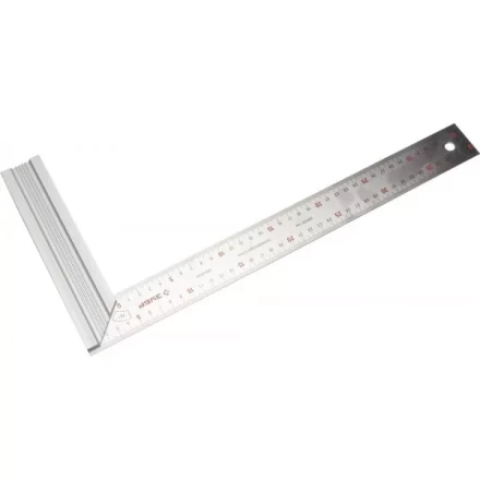 Угольник ЗУБР "ЭКСПЕРТ" столярный, усиленная алюминиевая рукоятка, нержавеющее полотно 37мм, длина 400мм 34394-40 купить в Когалыме