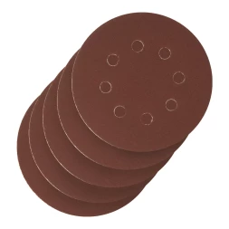 Круг абразивный на ворсовой подложке под &quot;липучку&quot;, перфорированный, P 240, 125 мм, 5 шт Сибртех 738117