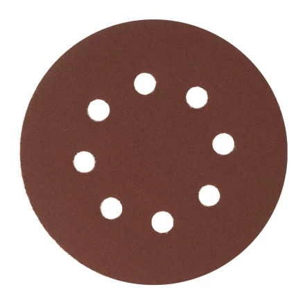 Круг абразивный на ворсовой подложке под "липучку", перфорированный, P 240, 125 мм, 5 шт Сибртех 738117 купить в Когалыме