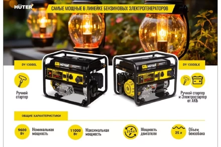 Электрогенератор DY13000LX Huter 64/1/79 купить в Когалыме