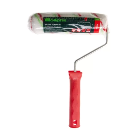 Валик "Эмали" , 180 мм, ворс 12 мм, D - 36 мм, D ручки - 6 мм, полиамид, полиакрил Сибртех 80200 купить в Когалыме